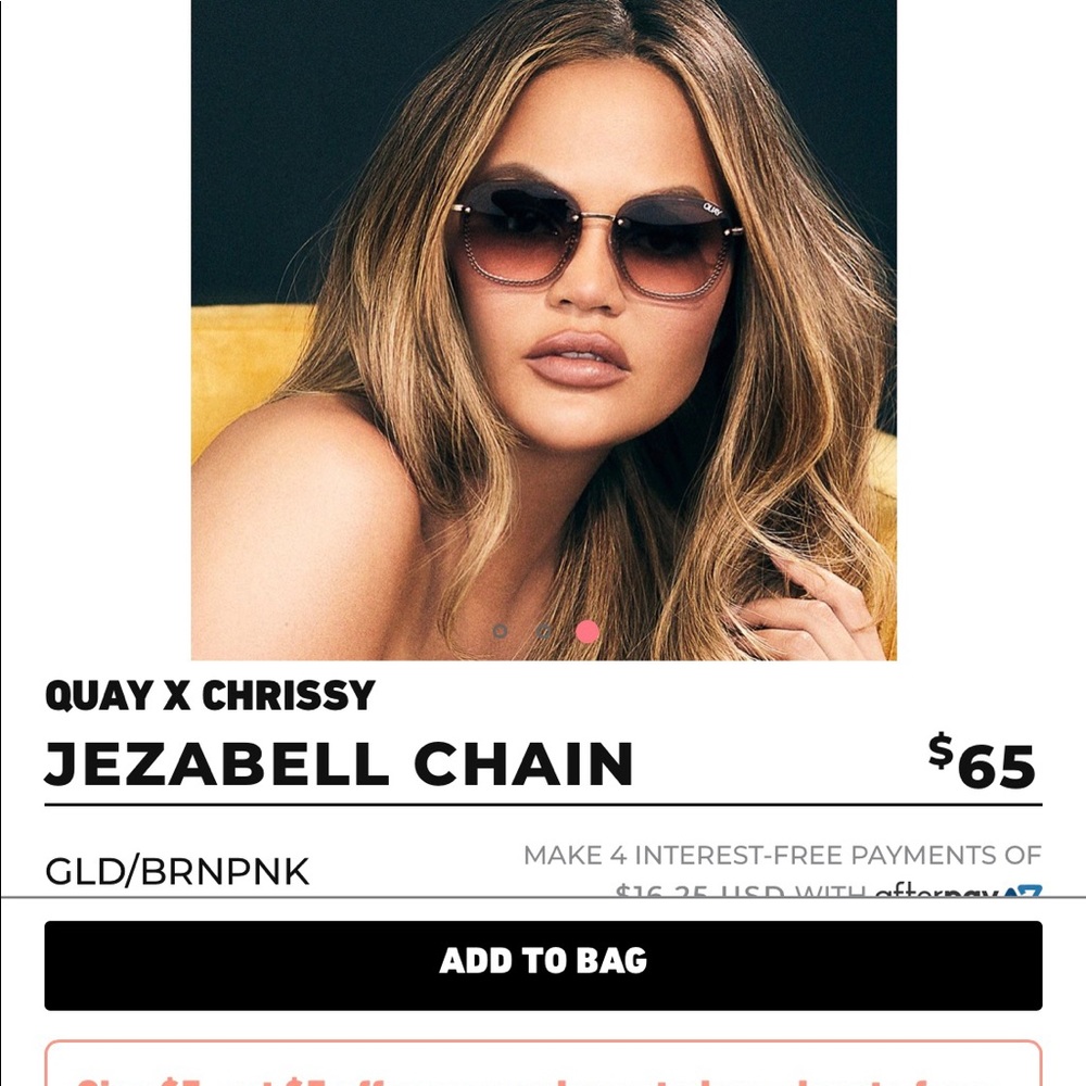 Quay x Chrissy “Jezabell Chain” (pink)